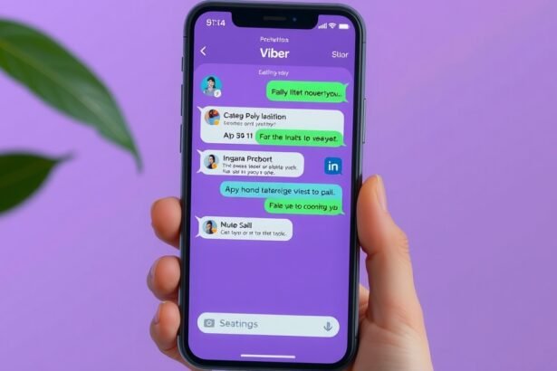 Viber alkalmazás üzenetkezelés képernyője mobiltelefonon