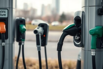 Elektromos autók töltőpisztolyok különböző típusai