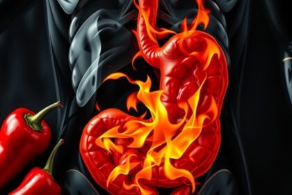 Erős paprika hatása a gyomorra, csípős íz és emésztés.