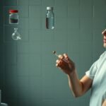 Laboratóriumi környezetben kábítószerek vizsgálata.