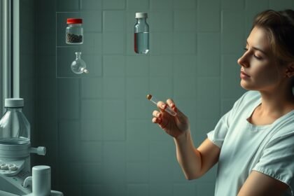 Laboratóriumi környezetben kábítószerek vizsgálata.