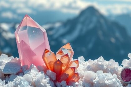 Hegyikristályok különleges színekben a hegyekben