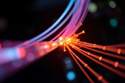 Optikai száltechnológia színes fényvezérelt szálakban