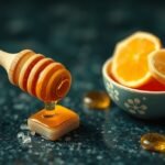 Méz és citrom bőrápolás céljából, természetes hidratálás.