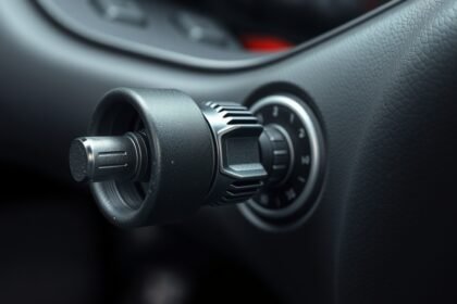 Autó kuplungpedál kapcsoló és műszerfal részlete