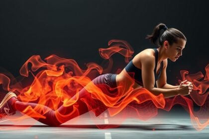 Intervallum edzésben részt vevő sportoló zsírégetés közben