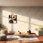 Modern otthoni falfűtés békés nappali környezetben.