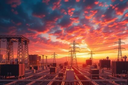 AC/DC átalakítók és elektromos infrastruktúra naplementében