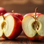 Friss alma, amely gazdag vitaminokban és antioxidánsokban