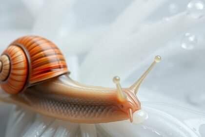 Csiga a bőrápolásban, csiganyál alkalmazásához kapcsolódó képe.