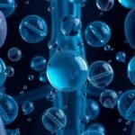 Molekulák és vízcseppek, amelyek a Viagra hatására utalnak