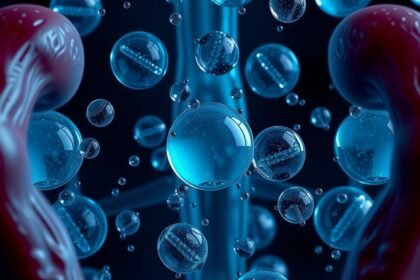 Molekulák és vízcseppek, amelyek a Viagra hatására utalnak