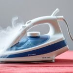 Gőzállomásos vasaló gőzzel ruhák simítására