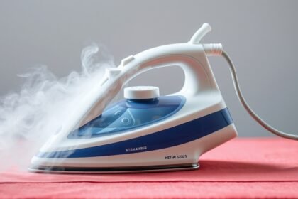Gőzállomásos vasaló gőzzel ruhák simítására