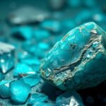 Türkinit kő, a gyógyító és energetizáló ásvány, színes részecskékkel.