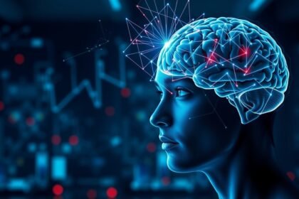 Agyi hatások és antidepresszánsok illusztrációja