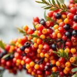 Homoktövis bogyók, természetes vitaminforrás az immunrendszer támogatására.