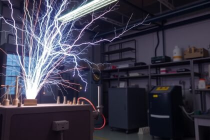 Van de Graaff generátor statikus elektromossággal működve