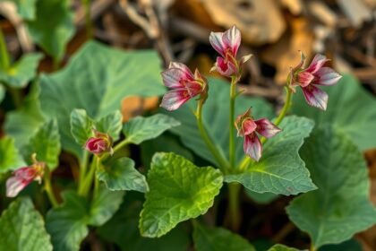 Mezei sóska virágzó növény képe a természetben.