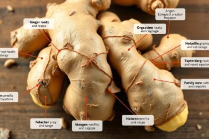 Friss gyömbérgyökerek az egészségügyi előnyökért