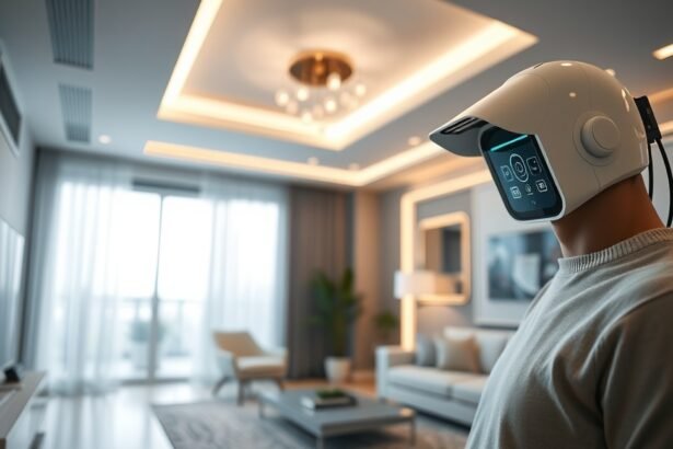 Okos eszköz használata egy modern intelligens otthonban