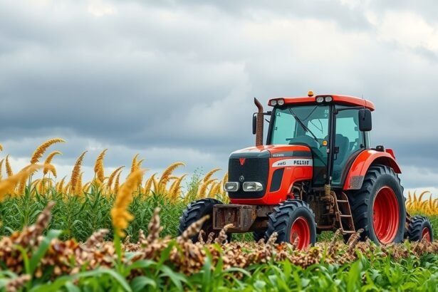 MTZ traktor mezőgazdasági környezetben