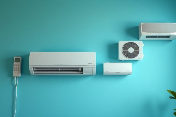 Modern klímaberendezések falon, energiahatékonyságra tervezve