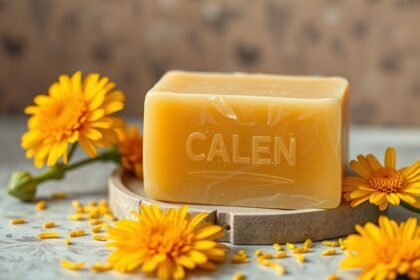 Körömvirág szappan virágokkal természetes bőrápoláshoz