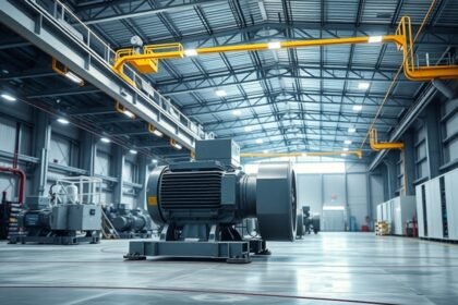 Inverteres motor egy modern ipari környezetben