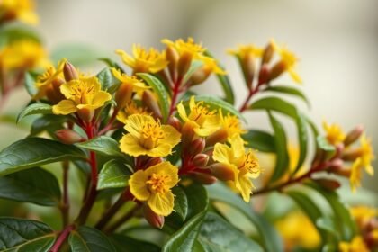 Orbáncfű virágok természetes hangulatjavító gyógynövény