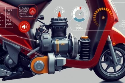 Robogó variátor görgők és motor részletezése