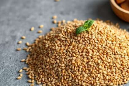 Lenmag őrlemény ízletes és tápláló rostforrás, omega-3 zsírsavakkal.