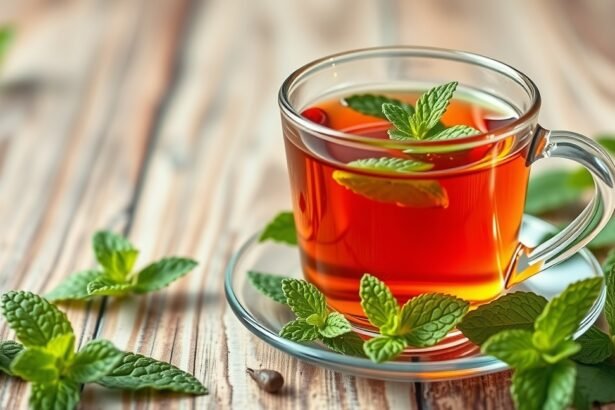 Friss menta tea, egészséges emésztés és stresszcsökkentés érdekében.