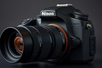 Tükörreflexes fényképezőgép Nikon objektívvel
