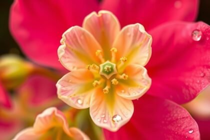 Galagonya virágpor közelről, virágok között, egészség támogatás