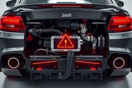 Hátsó lambdaszonda és motorhiba jelzés autóban