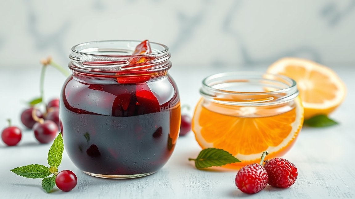 Flavon lekvár különböző ízekben: cseresznye és narancs