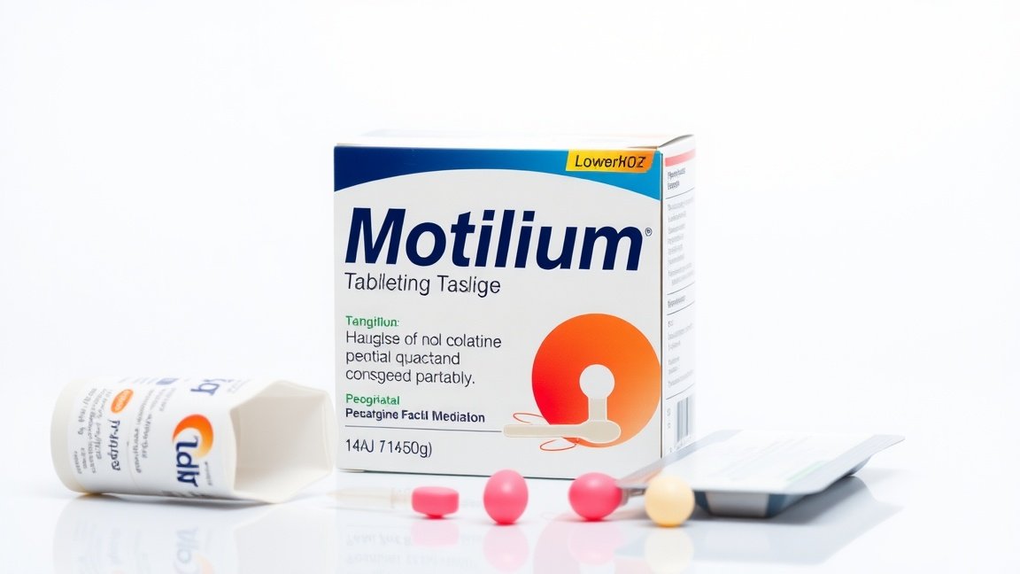 Motilium gyógyszer csomagolása és tabletták a hányinger kezelésére
