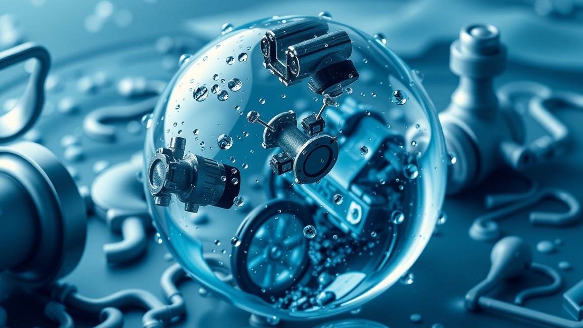Hidroglóbusz és vízellátó rendszerek műszerei víz alatti környezetben