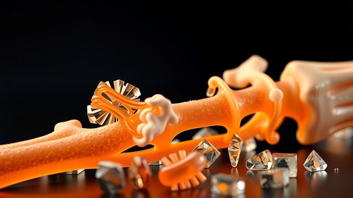 Illustráció a kalcium-citrát csontokra gyakorolt hatásáról