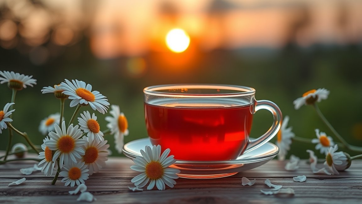 Kamillavirág tea, gyulladáscsökkentő és nyugtató hatások