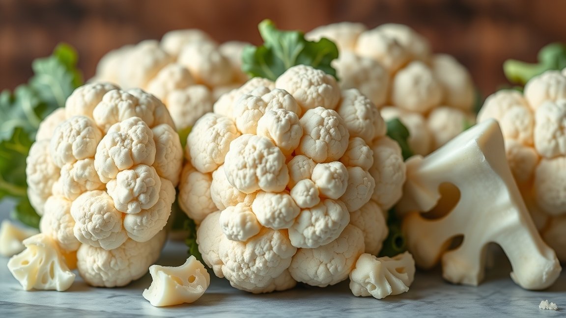 Friss karfiol gazdag tápanyagokkal, egészséges étrendhez.