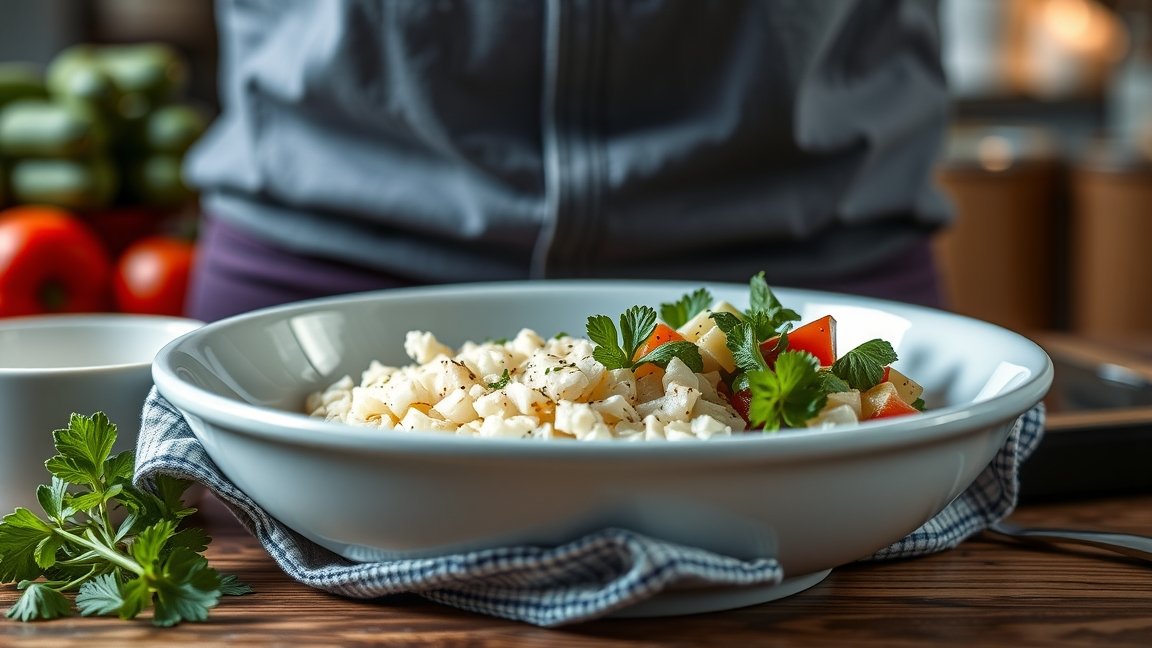 Ketogén diéta készítése friss zöldségekkel és fűszerekkel