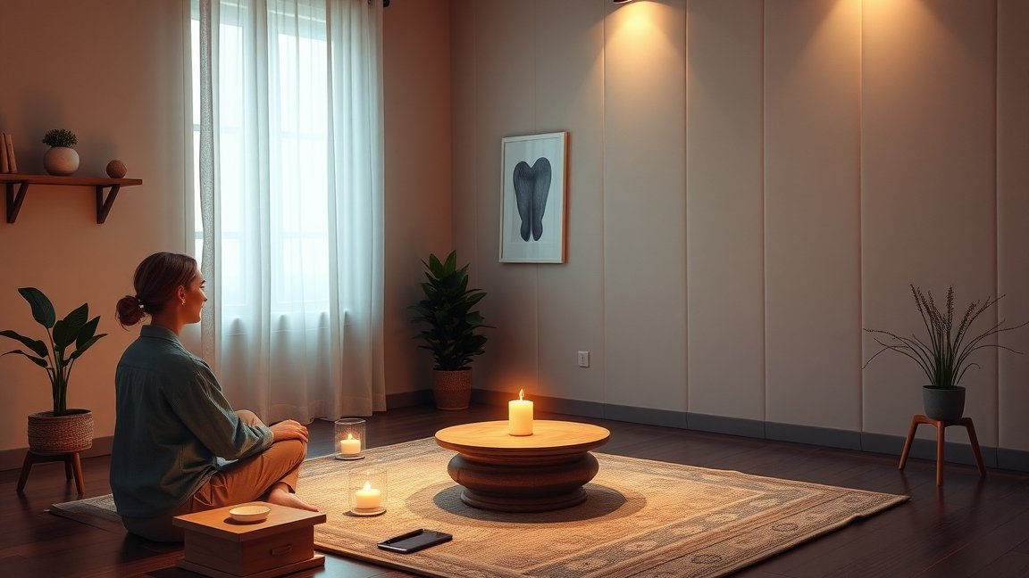 Köpölyözés terápia relaxáló környezetben gyertyákkal és növényekkel.