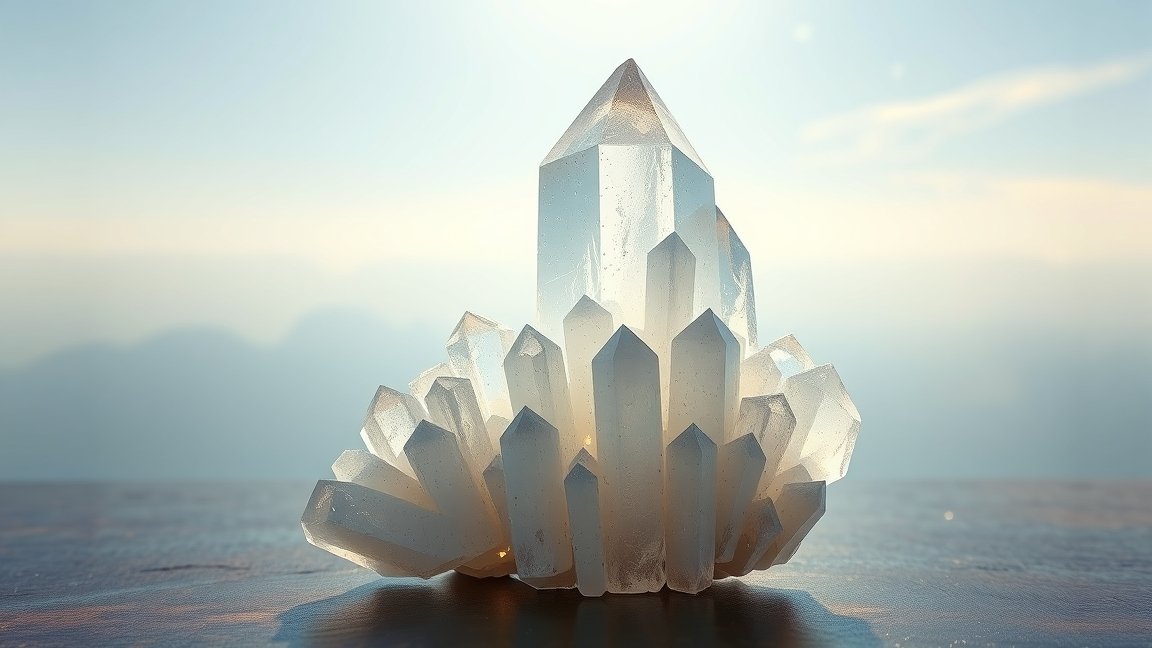 Szelenit ásvány: tiszta, energiát sugárzó kristály