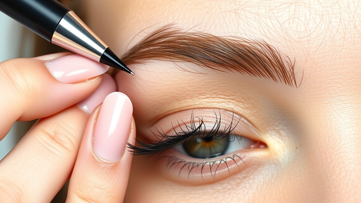 Szemöldöktoll használata természetes szemöldökformázáshoz