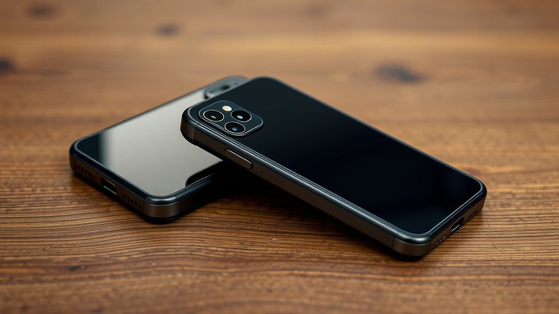 Két telefontok egymás mellett, különböző védelmi funkciók.