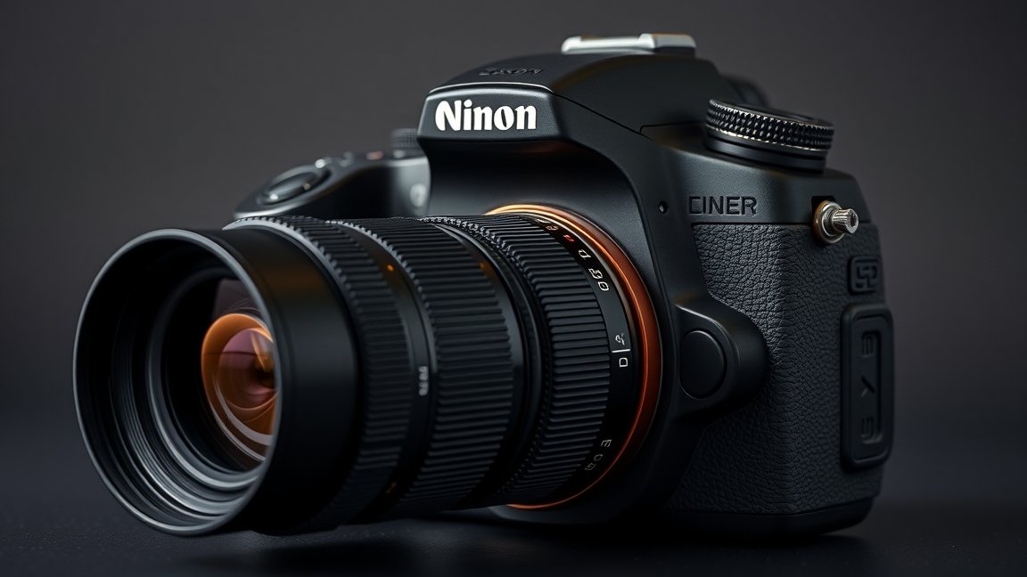 Tükörreflexes fényképezőgép Nikon objektívvel