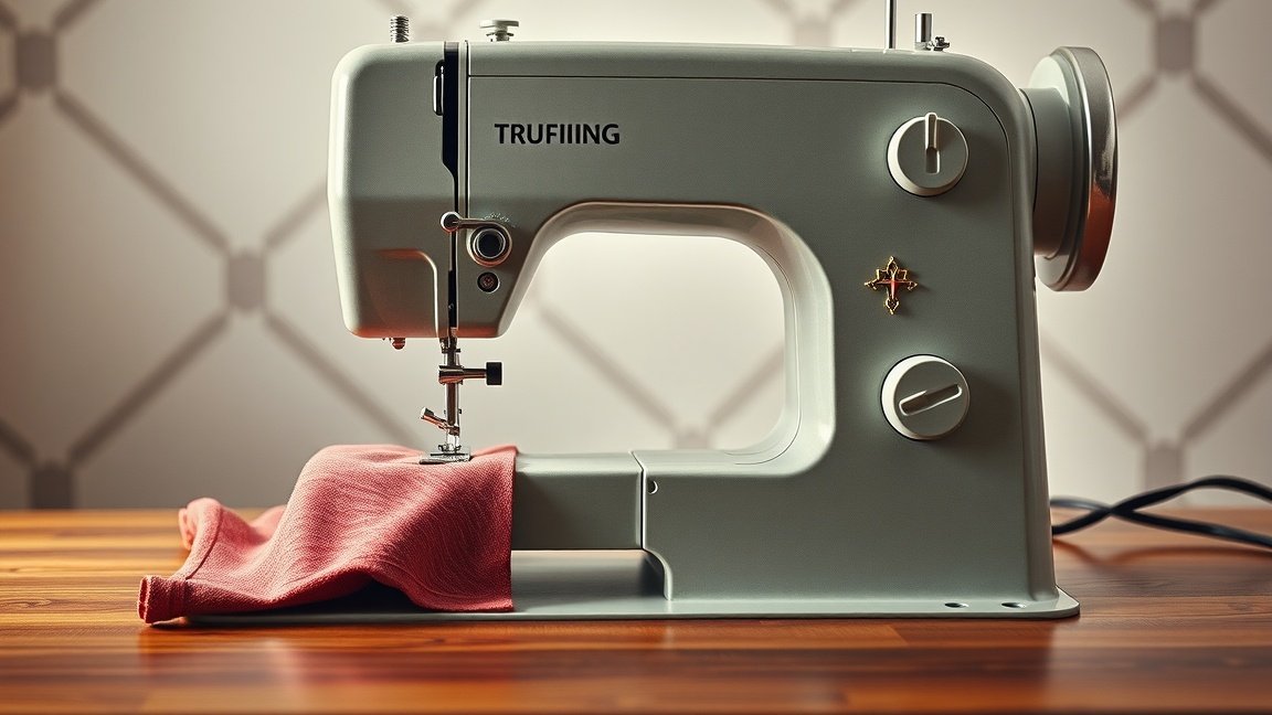 Varrógép és anyag kezdőknek készült varráshoz.