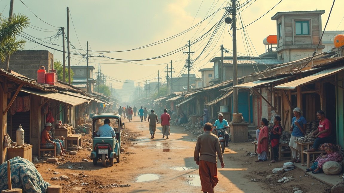 Szegénység társadalmi hatásai, utcai jelenet, közösségi élet